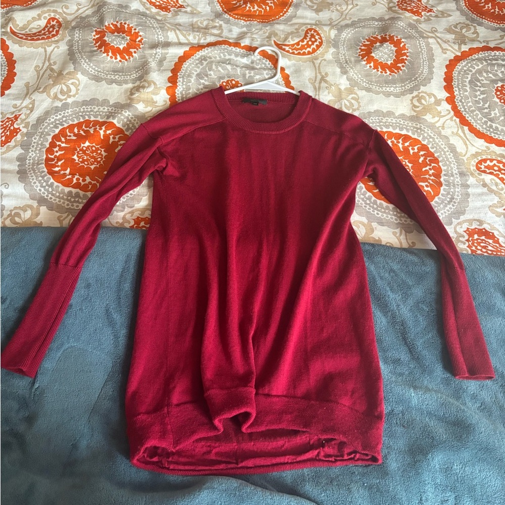 J crew red sweater